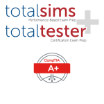 CompTIA A+ Certification Core 1 and Core 2, TotalSims, TotalTester Bundle