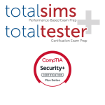 CompTIA Security+ certification simulations and practice test bundle