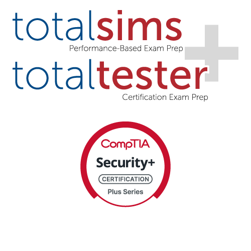 CompTIA Security+ certification simulations and practice test bundle