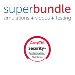 CompTIA Security+ certification Super Bundle with simulations, videos, and practice tests