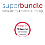 CompTIA Network+ certification Super Bundle with simulations, videos, and practice tests