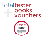 CompTIA Tech+ certification practice test, book, and exam voucher bundle