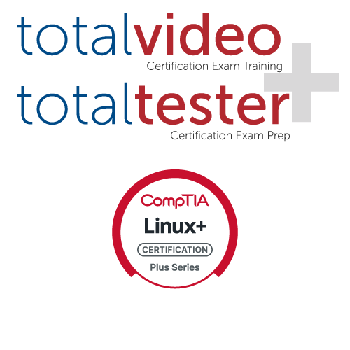 CompTIA Linux+ certification video training and practice test bundle