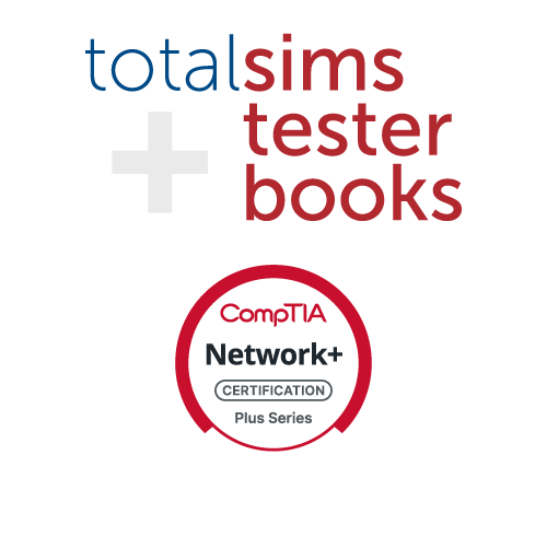 CompTIA Network+ certification simulations, practice test, and book bundle